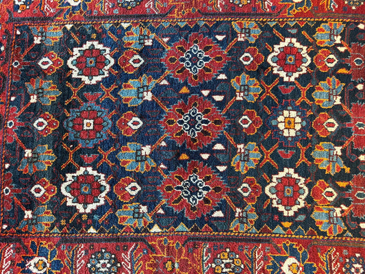 Antique Attractive Persian Khamseh Rug Early 20th Century 46” x 66” Rugistan
