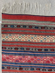Antique Caucasian Shahsavan Soumak Rug 4’9” x 7’4” Rugistan