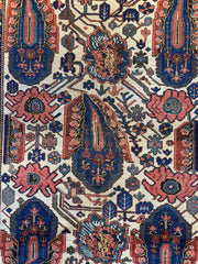 Antique Persian Malayar Circa 1900 4’10 x 6’7” Rugistan