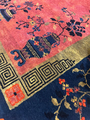 Antique Nicholas Chinese Art Deco Rug - 8'2" X 9'9" Rugistan