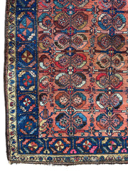 Antique One of Kind Persian Hamedan Enjelas Rug 3’11” x 4’4” Rugistan