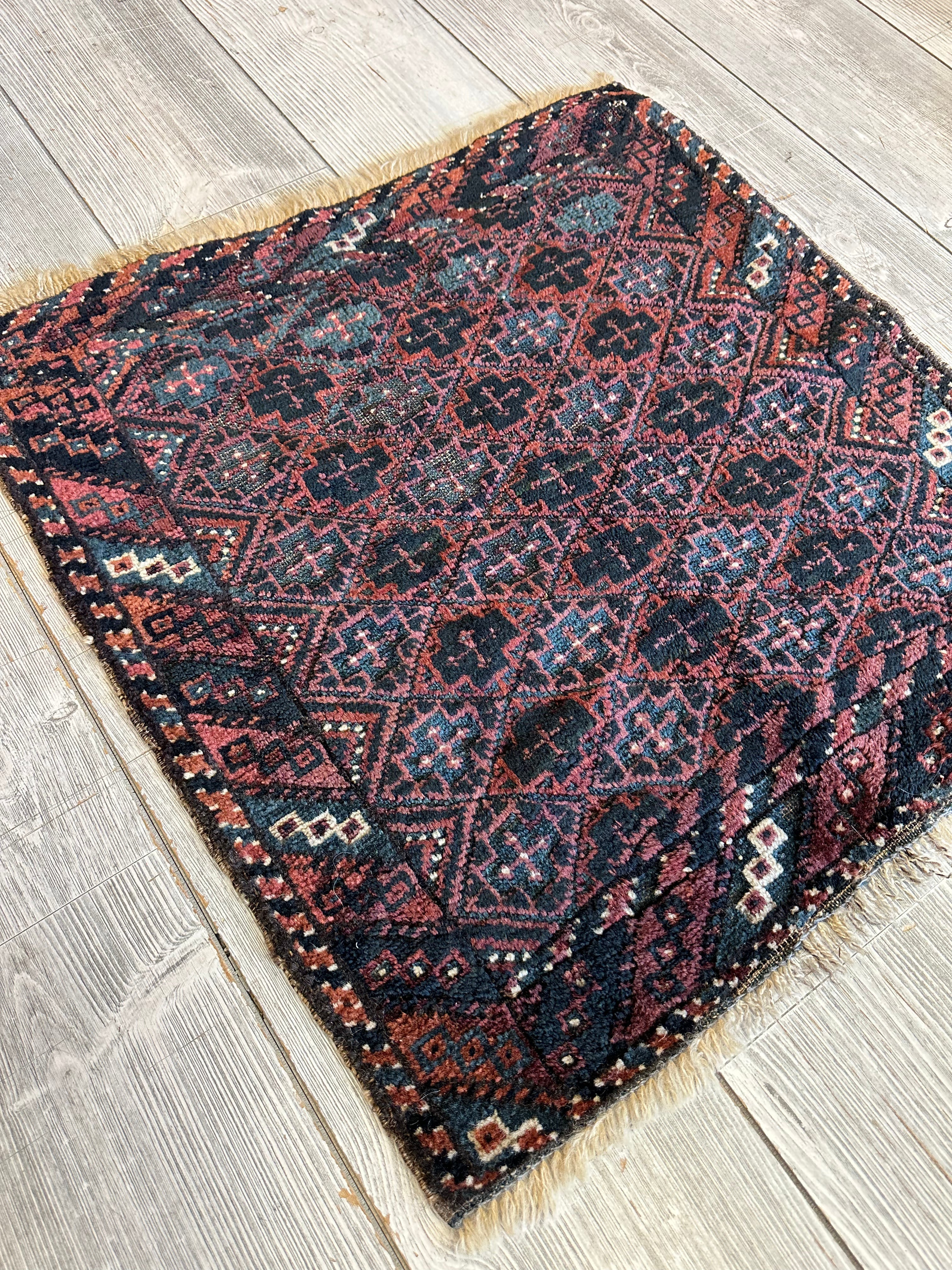 Antique Tribal Baluch Bag Bag Face - 22" X 24" Rugistan