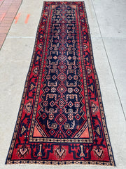 Antique Vegetable Dye Malayer Persian Runner Rug 3x10’4” Rugistan