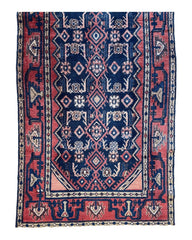 Antique Vegetable Dye Malayer Persian Runner Rug 3x10’4” Rugistan
