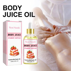 Strawberry Body Oil - 120ml | All-Natural Hydrating Body Juice Oil

