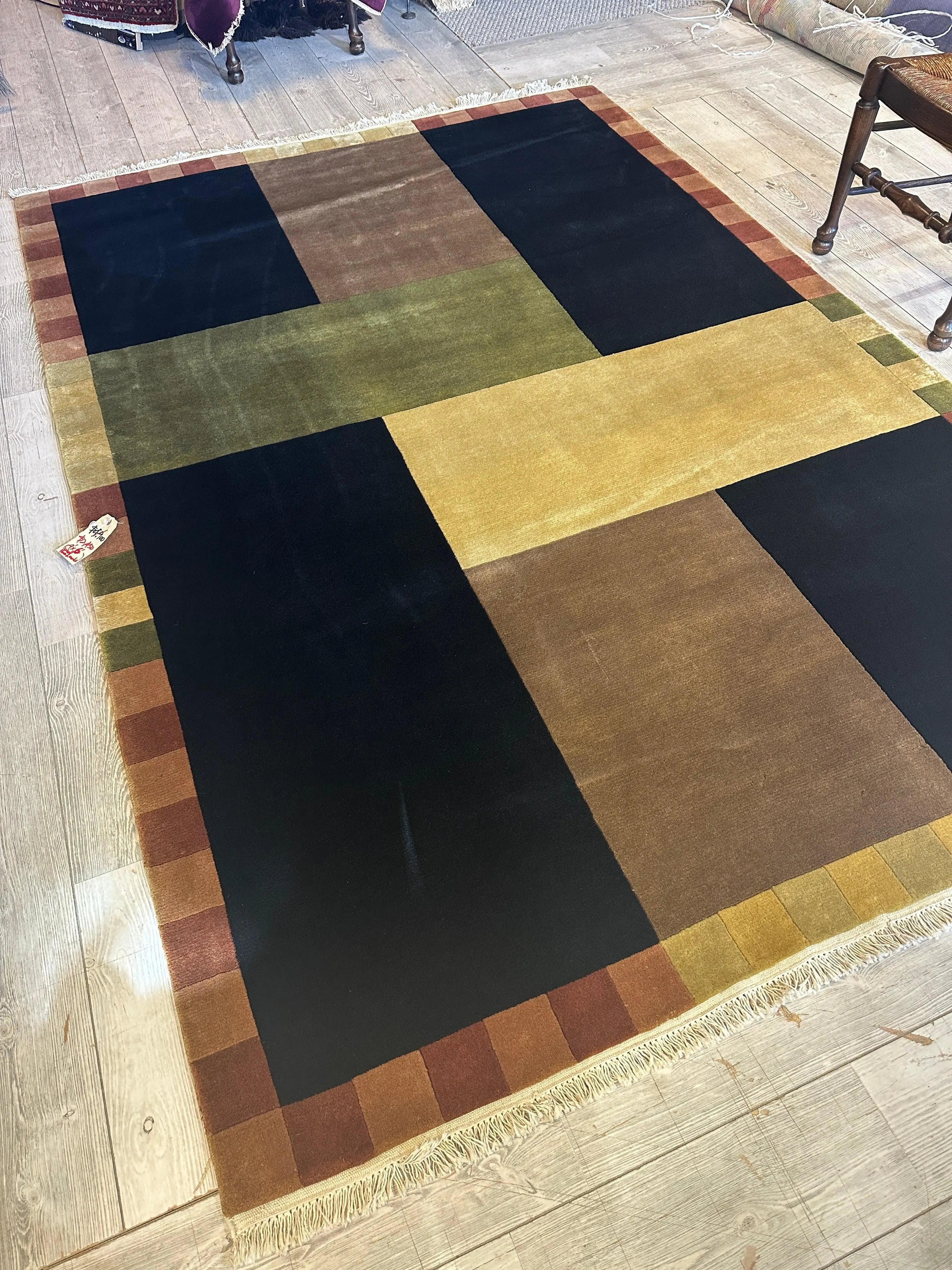 Beautifull Hand Knotted Abstract Area Rug 6’ x 9’ Rugistan