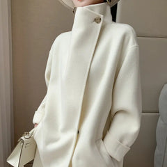 Woolen Coat  Straight Family Shopolf