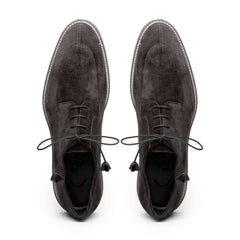 26-220-GRY CAMPO Sueded Goatskin Lace Up, Grey