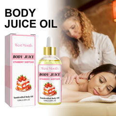 Strawberry Body Oil - 120ml | All-Natural Hydrating Body Juice Oil

