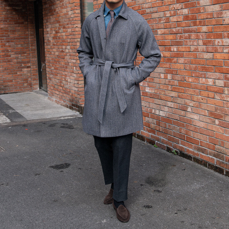 Wool Slim Fit Mid Length Coat