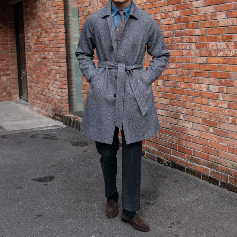 Wool Slim Fit Mid Length Coat