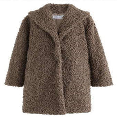 Women's Casual Wool Coat Korean Version