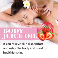 Strawberry Body Oil - 120ml | All-Natural Hydrating Body Juice Oil

