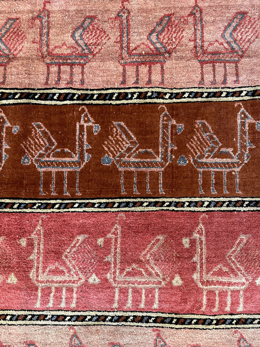 Decorative Silk Afghani Rug mid 20th Century 3’10”X5’10” Rugistan