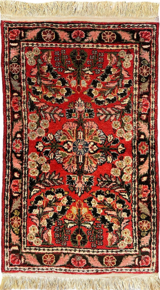 Exquisite Small Sarouk Rug 1'10''x3 Ft Rugistan