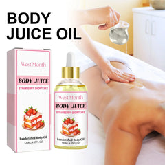 Strawberry Body Oil - 120ml | All-Natural Hydrating Body Juice Oil

