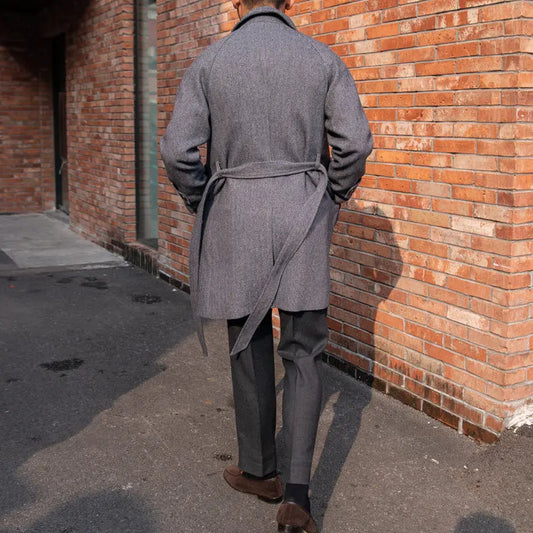 Wool Slim Fit Mid Length Coat Family Shopolf