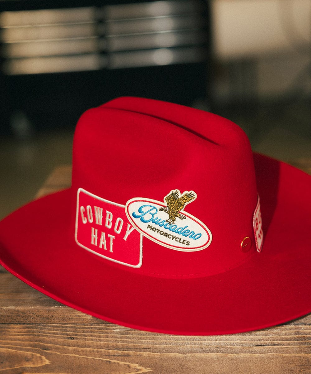 Gigi Pip x Buscadero Cowboy Hat Red Limited Edition GIGI PIP