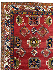 Hand-Knotted Persian Meshgin Wool Rug – 5’ x 11’ – Vintage Tribal Masterpiece Rugistan