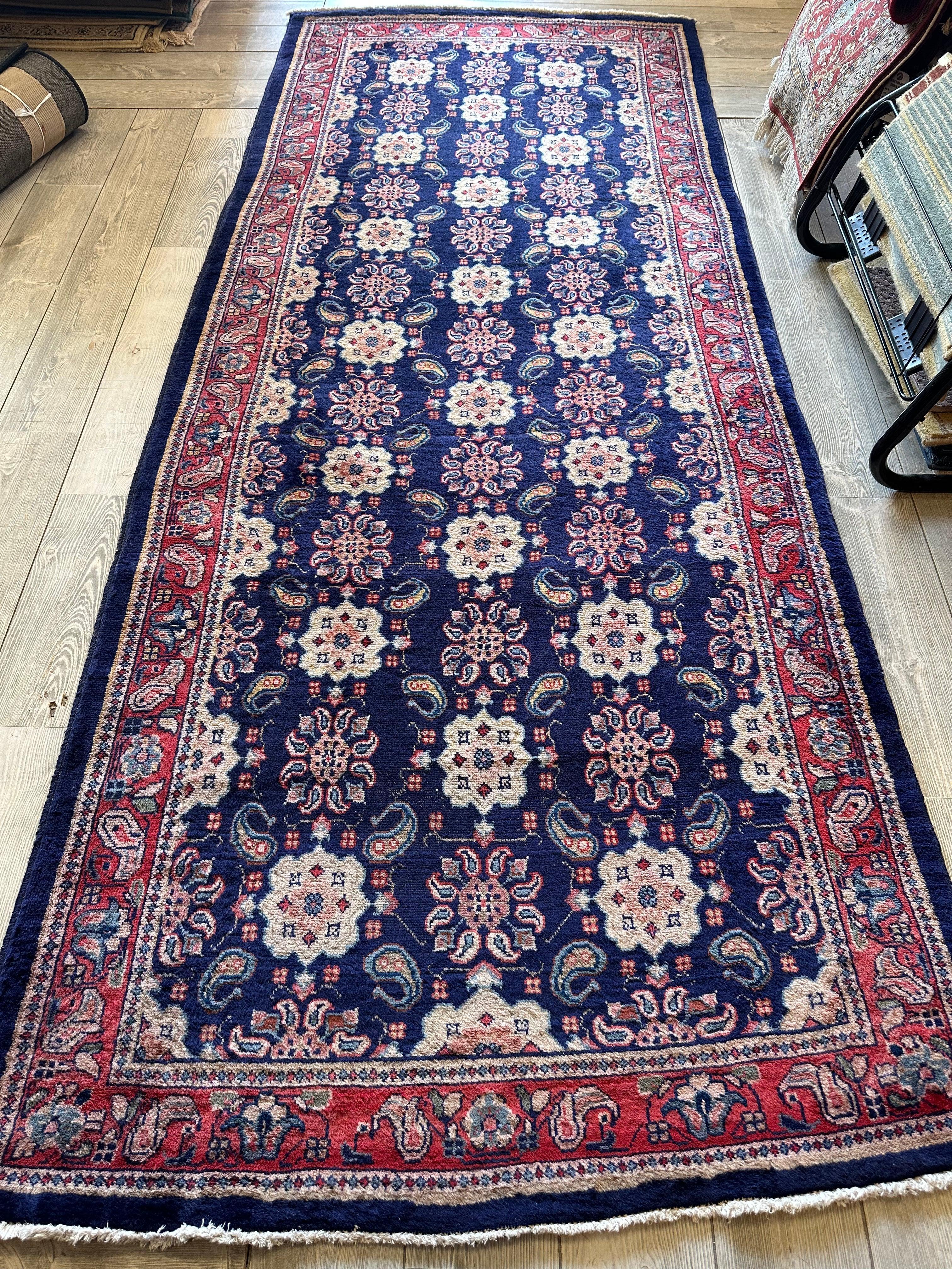 Fine Vintage Weramin Persian Runner / Area Rug 10'2'' x 4'3'' Rugistan