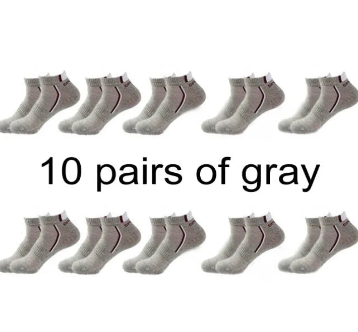 Men's Cotton Sports Ankle Socks - Photo 10