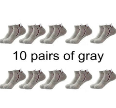 Men's Cotton Sports Ankle Socks - Photo 10