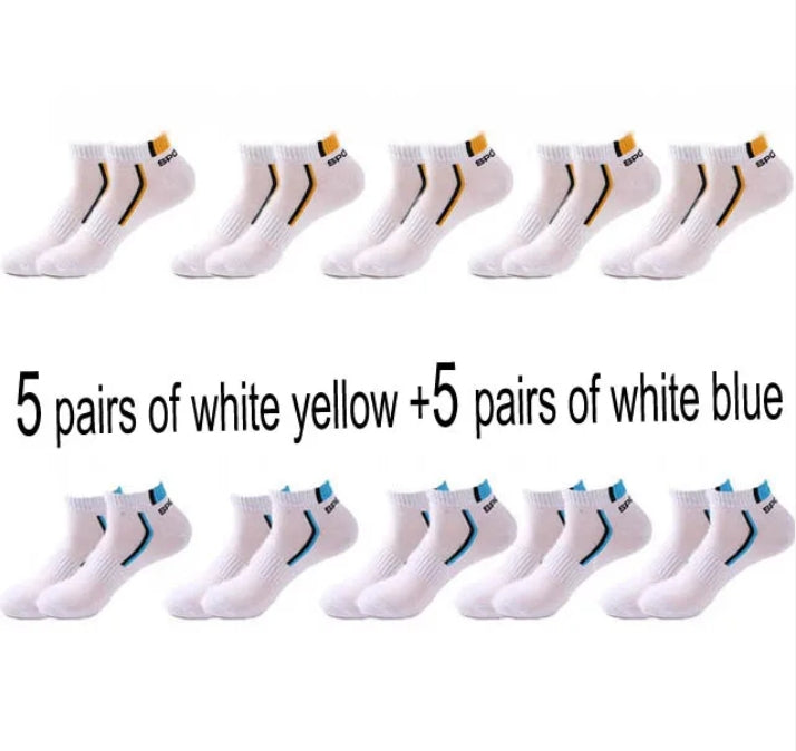 Men's Cotton Sports Ankle Socks - Photo 12