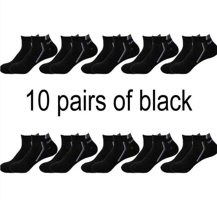 Men's Cotton Sports Ankle Socks - Photo 13