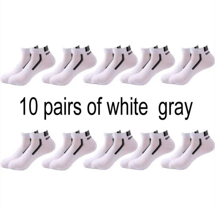 Men's Cotton Sports Ankle Socks - Photo 8