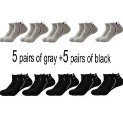 Men's Cotton Sports Ankle Socks - Photo 9