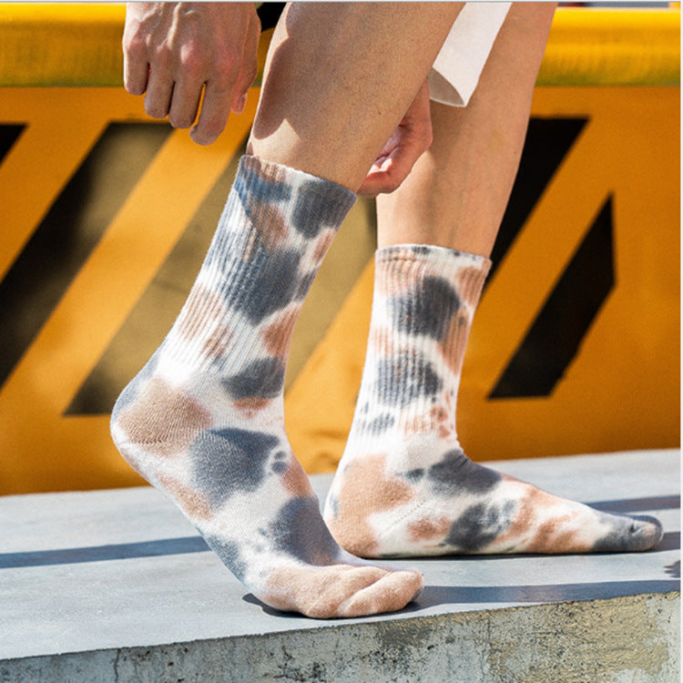 Tie-Dye Cotton Tube Socks - Photo 3