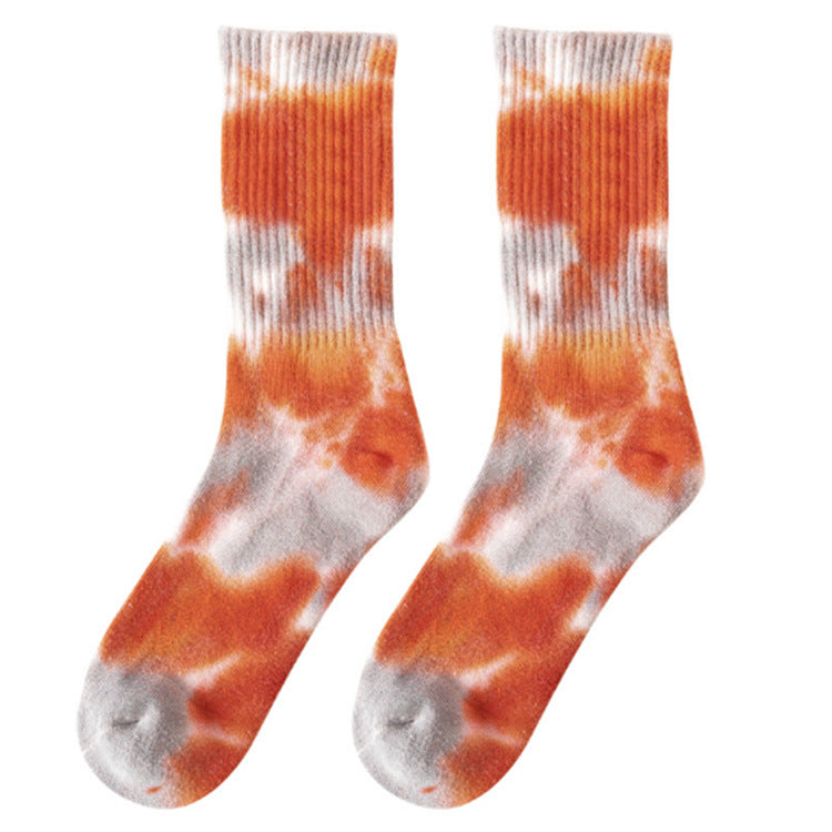 Tie-Dye Cotton Tube Socks - Photo 9