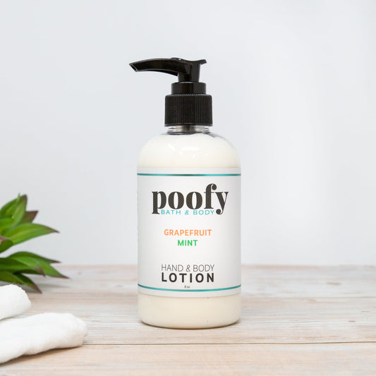 Grapefruit Mint Hand & Body Lotion Poofy Organics