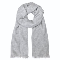 Gray scarf on a white background