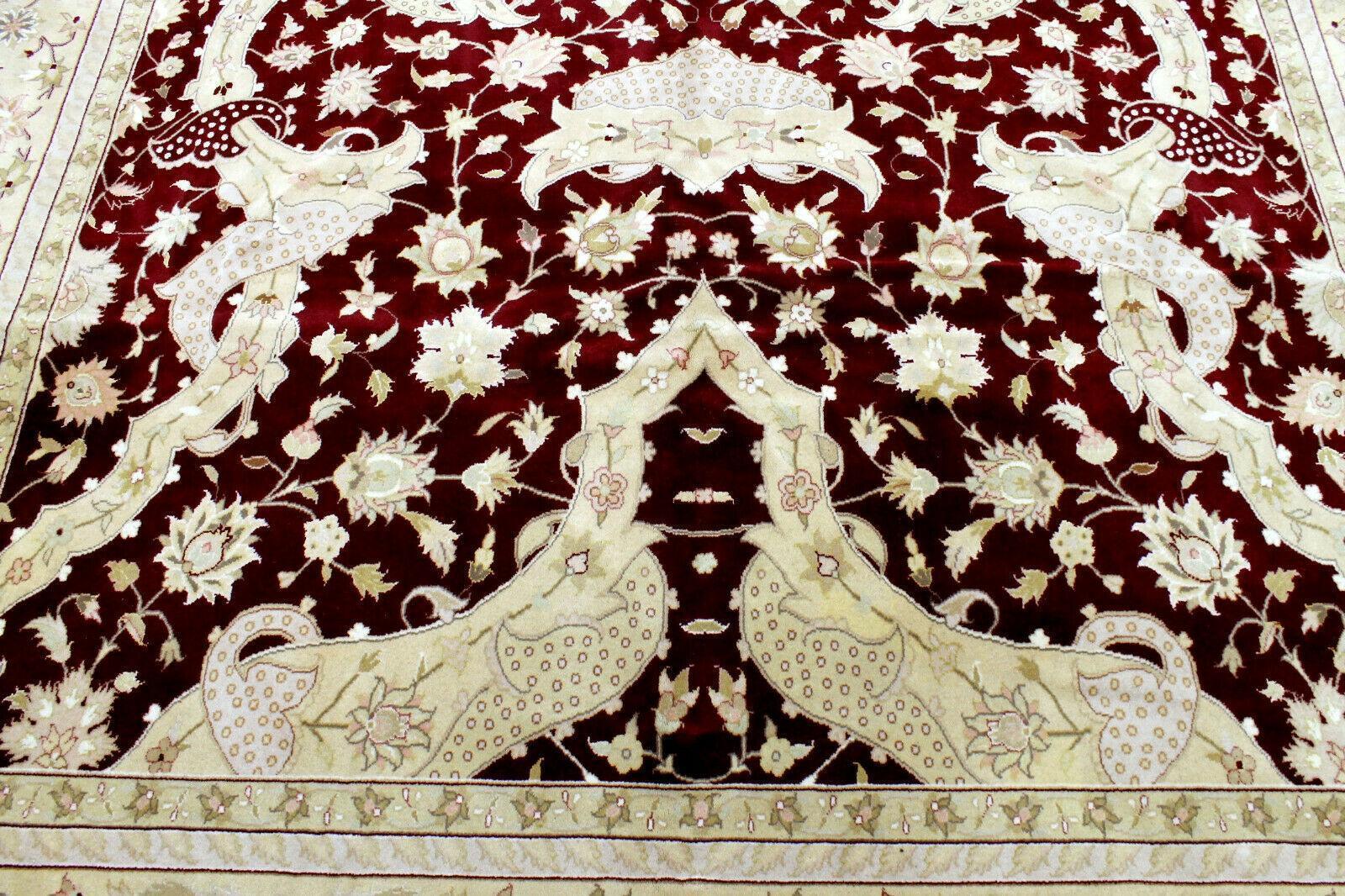 Hand-Knotted Pak-Ziegler Wool Rug – 8'7" x 11'7" – Traditional Design, Warm Earth Tones Rugistan