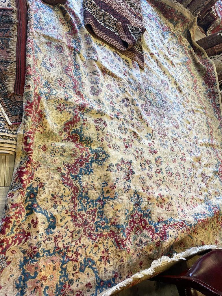 Handmade Vintage 1930's Kirman 10x13 area Rug Rugistan