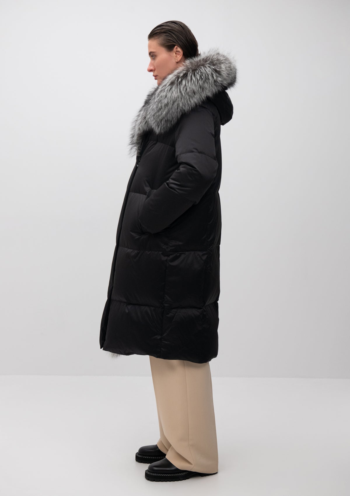 Charlotte Genuine Silver Fox Down Parka Alaska® Outerwear Company