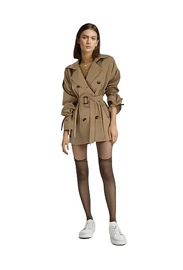 Minimalist Women’s Trench Coat with Belt – Sleek & Stylish