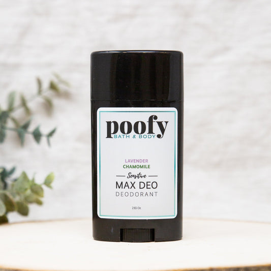 MAX DEO Sensitive Lavender Chamomile Deodorant Poofy Organics