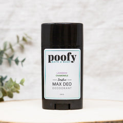 MAX DEO Sensitive Lavender Chamomile Deodorant Poofy Organics