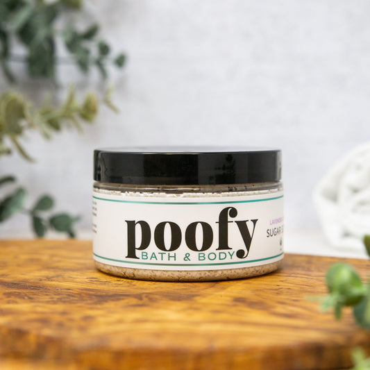 Lavender Lemon Creamy Sugar Scrub Organic Poofy Organics