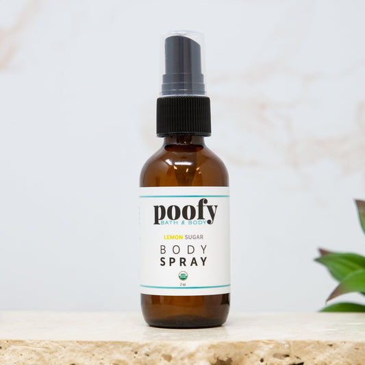 Lemon Sugar Body Spray Organic Poofy Organics
