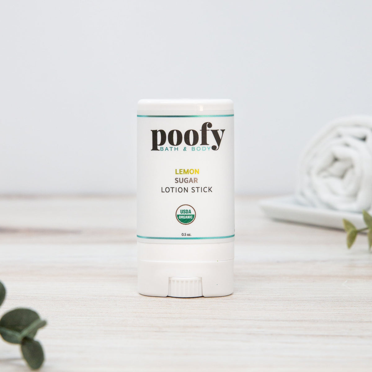Lemon Sugar Lotion Stick Organic Poofy Organics