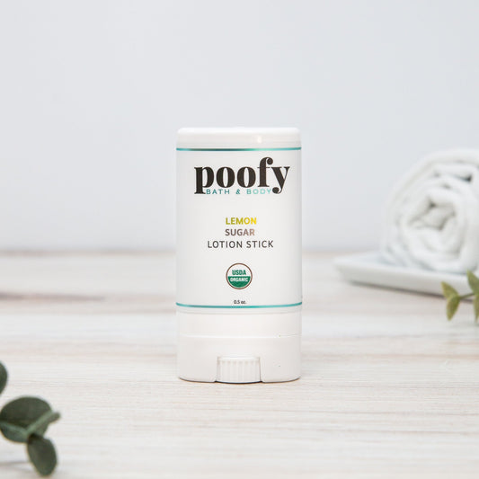 Lemon Sugar Lotion Stick Organic Poofy Organics