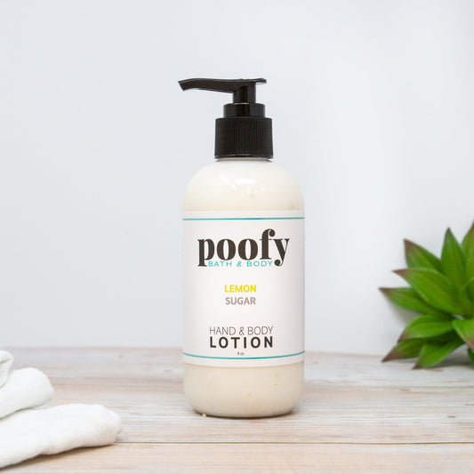 Lemon Sugar Hand & Body Lotion Poofy Organics