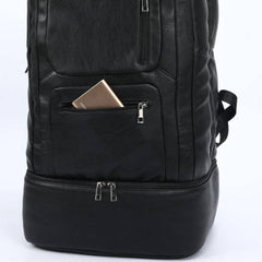 Black Leather Patented Carry-on Bag (XL Design) Sole Premise