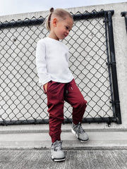 VETERAN SLIM FIT JOGGER - CRIMSON