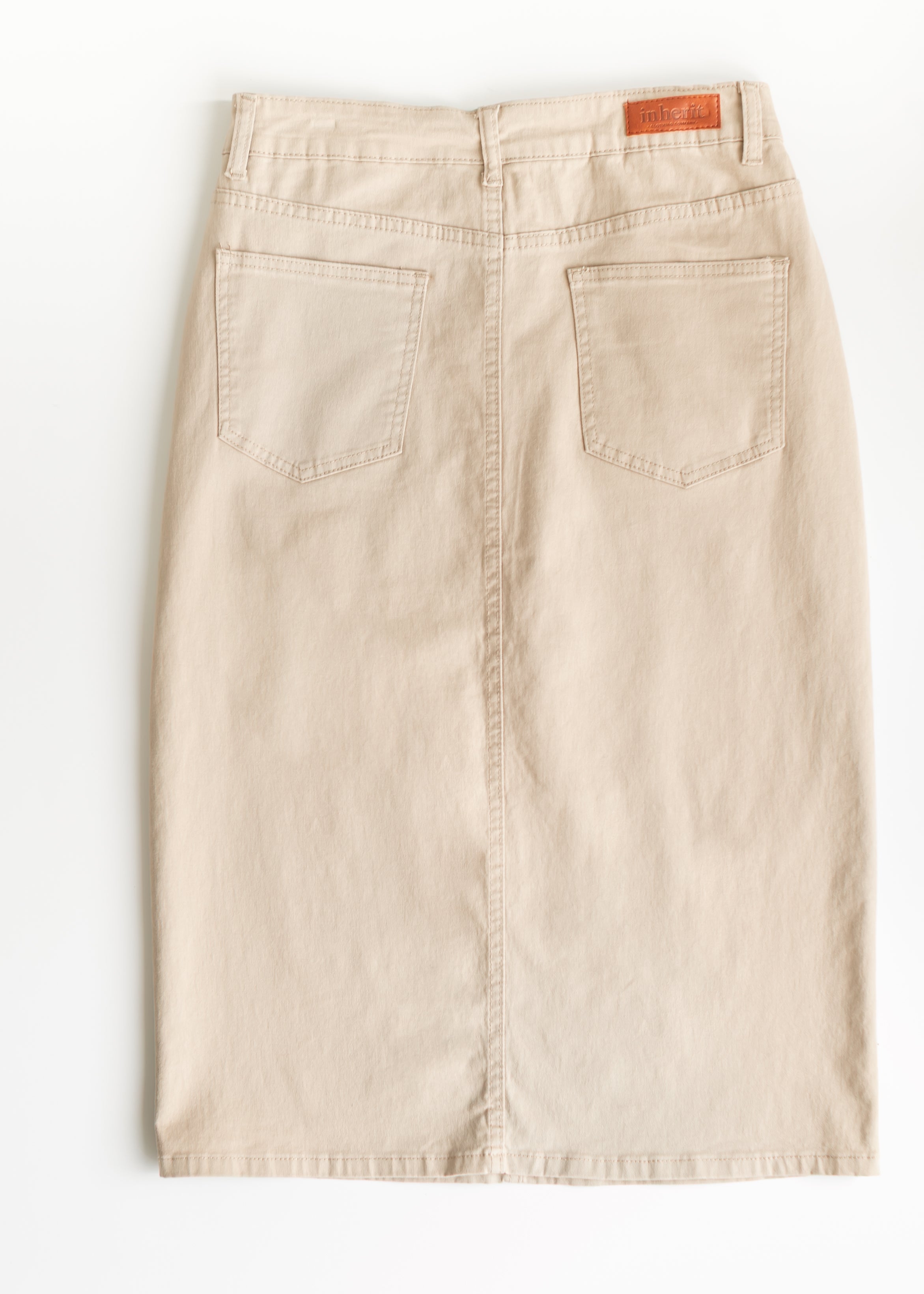 Beige pants on a white background