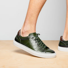 65-201-OLV RUSSO Burnished Italian Calfskin - Olive