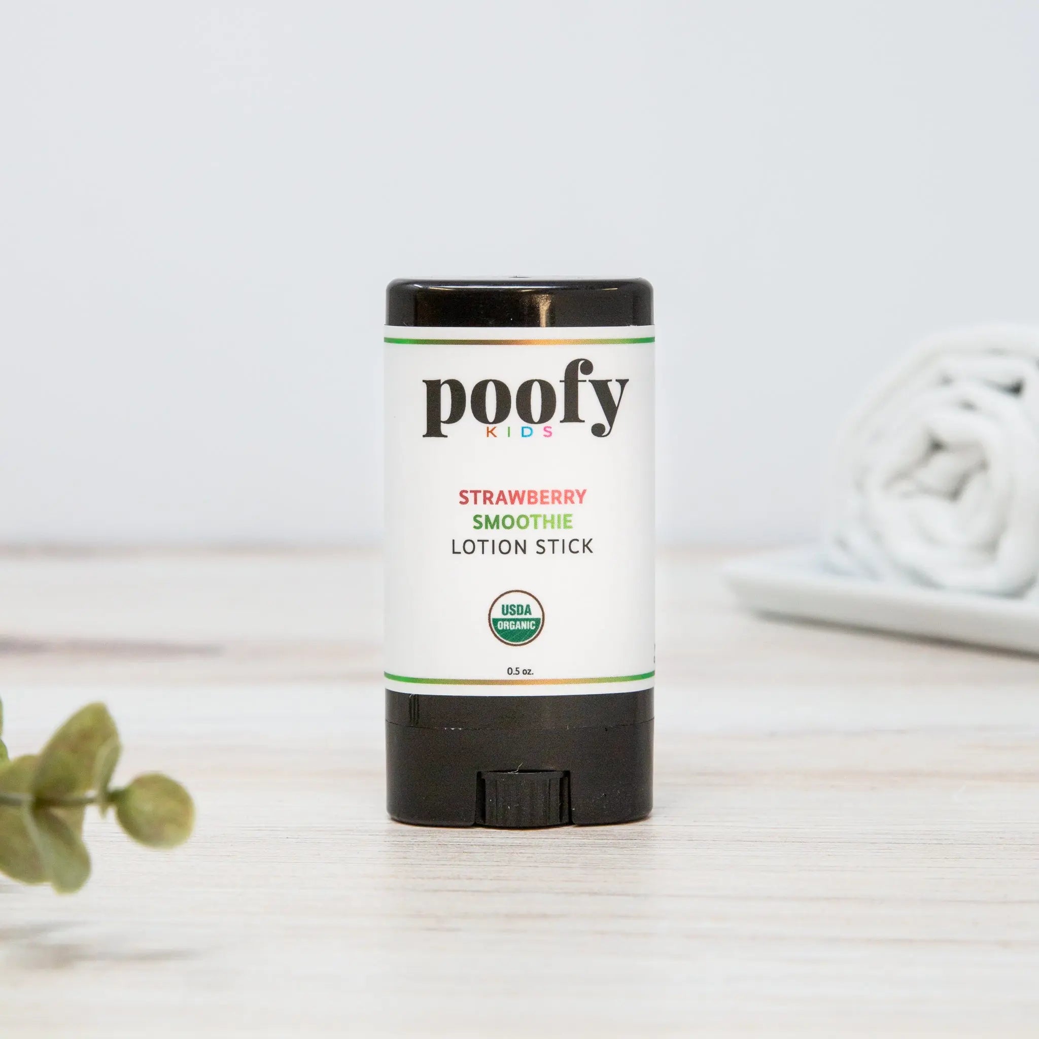 Strawberry Smoothie Lotion Stick Organic Poofy Organics